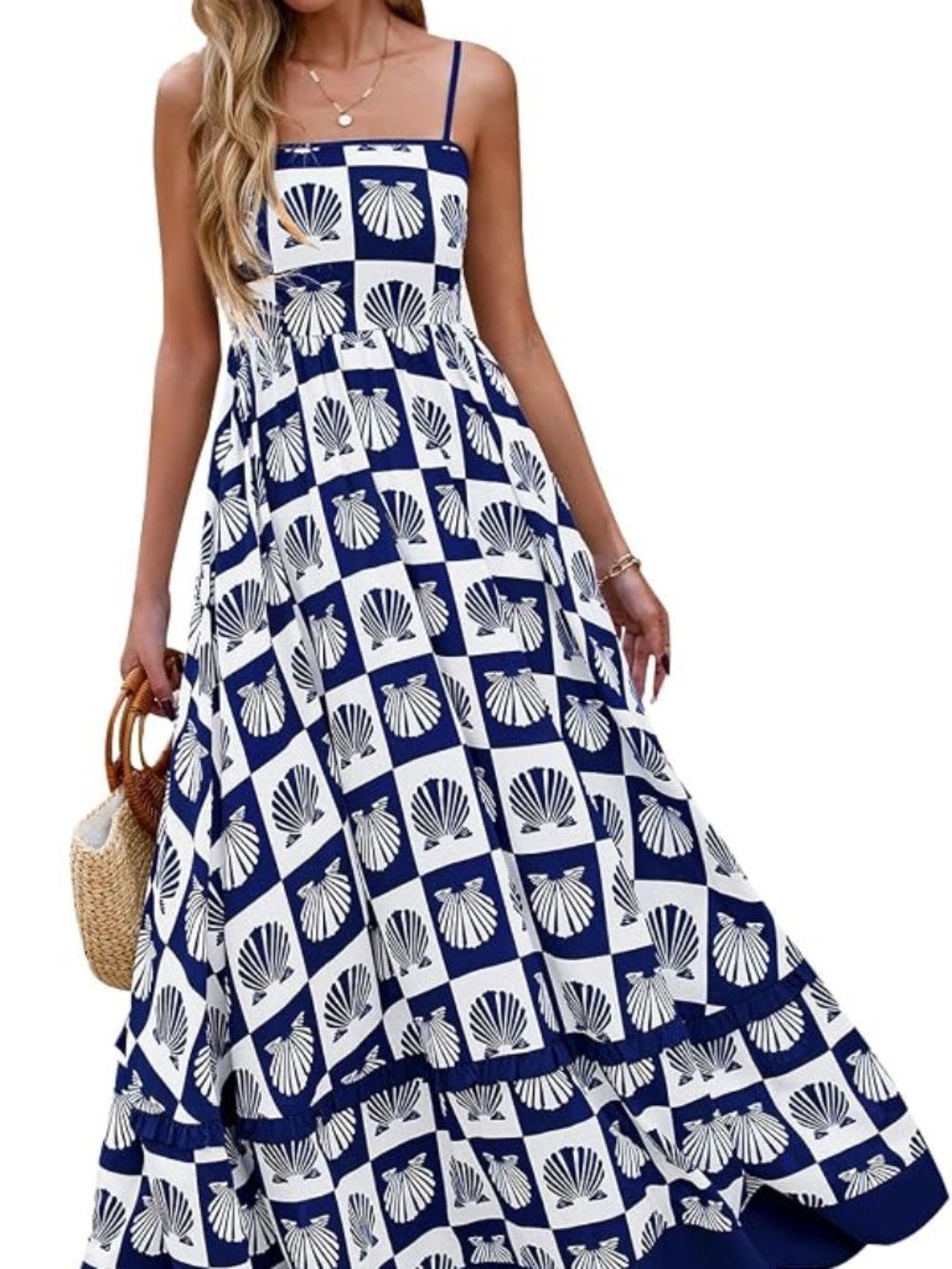 PRETTYGARDEN Summer Spaghetti Strap Dresses for Women 2026 Flowy Sundresses NWT